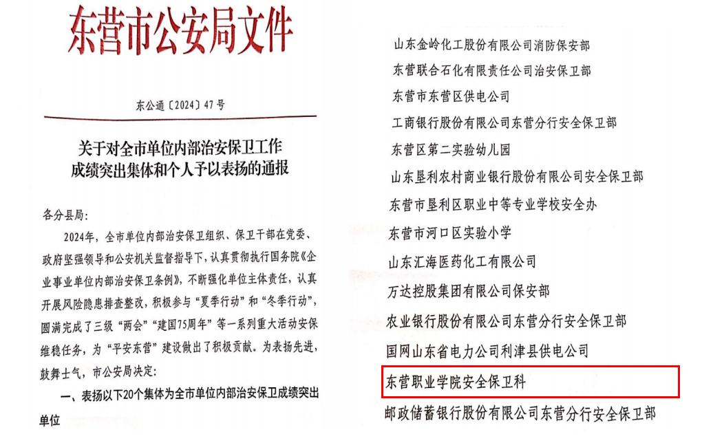 我校获市级表彰